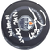 Fanatics Edmonton Oilers Darnell Nurse Autographed 2021 Model Official Game Puck with NHL DEBUT 10-14-14