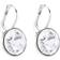 Swarovski Bella Drop Earrings - Silver/Transparent