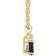 Macy's Pendant Necklace - Gold/Sapphire/Diamond