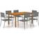 vidaXL 3067830 Patio Dining Set, 1 Table incl. 6 Chairs