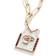 Baublebar Miami Heat Jersey Necklace - Gold/Multicolour