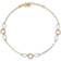 Macy's Circle and Oval Anklet - Silver/Gold/Rose Gold