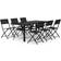 vidaXL 3102919 Patio Dining Set, 1 Table incl. 6 Chairs