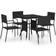 vidaXL 3059442 Patio Dining Set, 1 Table incl. 4 Chairs