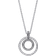 Pandora Signature Pavé & Beads Pendant & Necklace - Silver/Transparent
