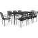 vidaXL 3058280 Patio Dining Set, 1 Table incl. 8 Chairs