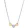 Fossil Sutton Heart Tri-Tone Necklace - Silver/Gold