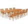 vidaXL 3059620 Patio Dining Set, 1 Table incl. 8 Chairs