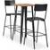 vidaXL 276849 Outdoor Bar Set, 1 Table incl. 2 Chairs