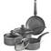 VonShef Marble Cookware Set with lid 4 Parts