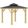 OutSunny Gazebo Canopy with 2-Tier Roof 3x3 m