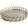 American Atelier Round Mirror Looped Tray In Gold Serving Tray 38.1cm