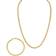 Esquire Rope Link Chain Necklace & Matching Bracelet Set - Gold