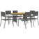 vidaXL 3120097 Patio Dining Set, 1 Table incl. 6 Chairs