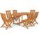 vidaXL 3059609 Patio Dining Set, 1 Table incl. 6 Chairs