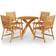 vidaXL 3087129 Patio Dining Set, 1 Table incl. 4 Chairs