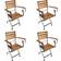 vidaXL 316834 4-pack Garden Dining Chair