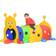 Qaba Indoor & Outdoor Caterpillar Kids Tunnel Crawling