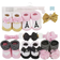 Hudson Baby Girl's Headband & Socks Gift Set 10-pack