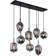 Globo Lighting Blacky Black/Smoke Pendant Lamp 120cm