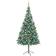 vidaXL LEDs&Ball Set Pinecones Christmas Tree 210cm