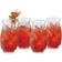 Libbey Tiki Pineapple Drinking Glass 50.3cl 4pcs