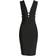 Bebe Plunge Neck Bandage Dress - Black