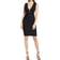 Bebe Plunge Neck Bandage Dress - Black