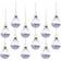 Sass & Belle Pastel Stars Mini Baubles Christmas Tree Ornament 4.3cm 12pcs