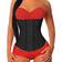 Yianna Underbust Latex Sport Girdle - Black