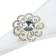 Saro Lifestyle Jeweled Floral Napkin Ring 3.8cm 4pcs