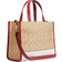 Coach Lunar New Year Dempsey Carryall In Signature Canvas with Rabbit and Carriage Tote Bag - Gold/Light Khaki Multi