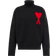 Ami Paris Ami De Coeur Funnel Neck Sweater Unisex - Black/Red