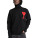 Ami Paris Ami De Coeur Funnel Neck Sweater Unisex - Black/Red