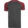 Urban Classics Raglan Contrast T-shirt - Charcoal/Burgundy