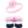 Hudson Baby Girl's Headband & Socks Giftset - Navy White