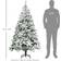 Homcom 6 Ft Snow Flocked Artificial Christmas Tree 180cm