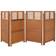 Sunnydaze Folding Outdoor Wood Privacy Screen 271.8x111.8cm