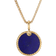 David Yurman DY Elements Disc Pendant - Gold/Lapis Lazuli