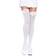 Leg Avenue White Knee Socks with Black Bows Deluxe