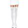 Leg Avenue White Knee Socks with Black Bows Deluxe