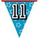 Boland Garlands Holographic Bunting Numbers 11