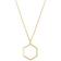 s.Oliver Pendant Necklace - Gold/Transparent