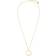 s.Oliver Pendant Necklace - Gold/Transparent