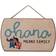 Open Road Brands Ohana Means Family Wall Decor 24.1x14.6cm