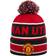 New Era Manchester United Striped Multi Bobble Beanie Hat