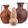 Polspotten Roman Set of 3 Brown Vase 3pcs