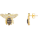 Latelita Honey Bee Stud Earrings - Gold/Multicolour