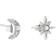 Olivia Burton Celestial North Star & Moon Earrings - Silver/Transparent/Opal