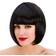 Wicked Costumes Ladies Black Diva Bob Fringe Wig